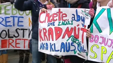 Protest slovenských studentů