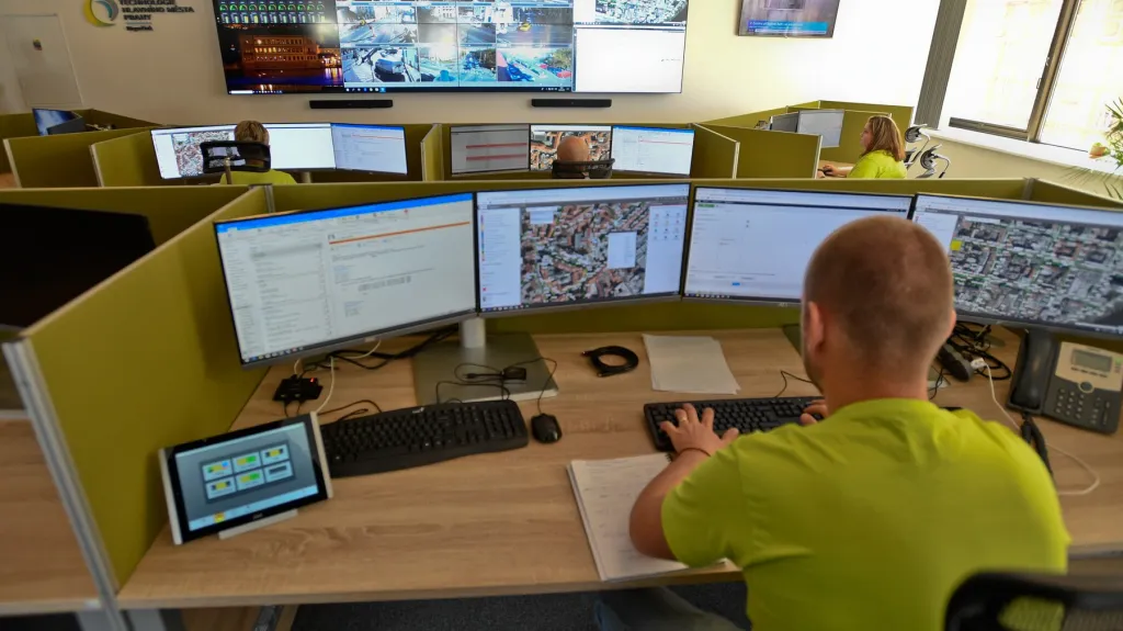 Dispečink společnosti Technologie hlavního města Prahy (THMP)