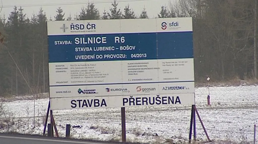 Stavba přerušena