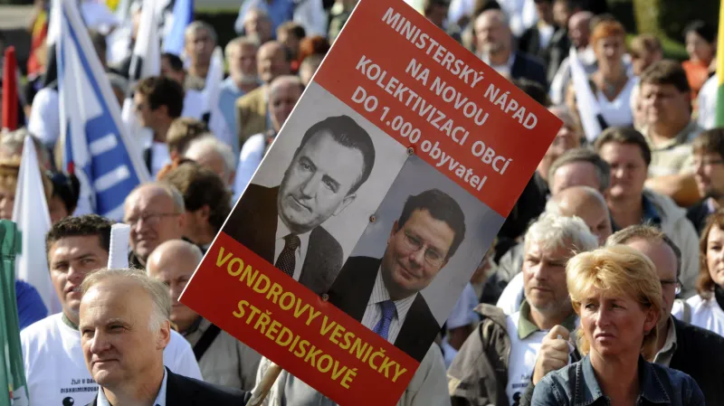 Protest starostů proti rozpočtovému určení daní