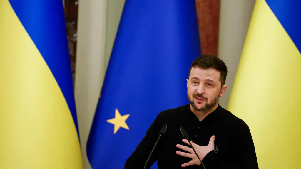 Ukrajinský prezidenta Volodymyr Zelenskyj
