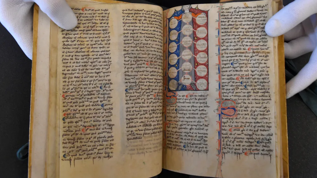 Zrestaurovaný středověký kodex