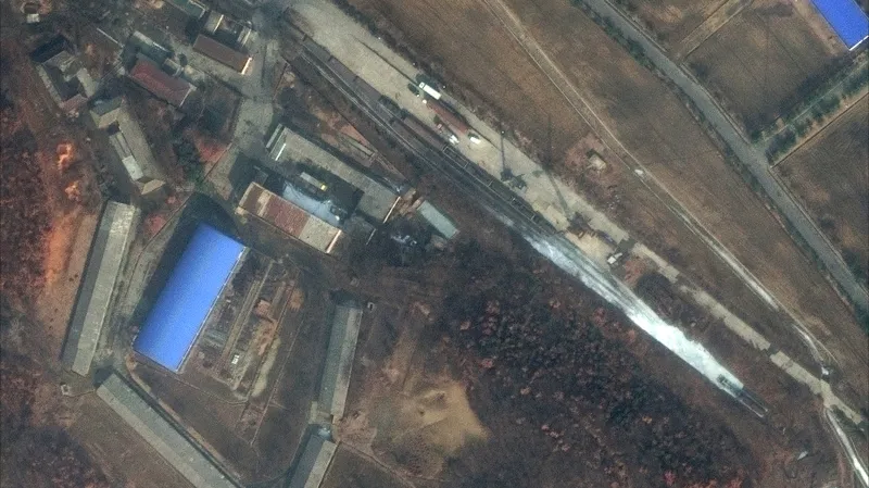 Satelitní snímek základny Sanumtong z 22. února 2019