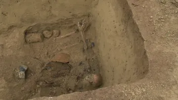 Hrob tří německých vojáků u Popůvek na Brněnsku