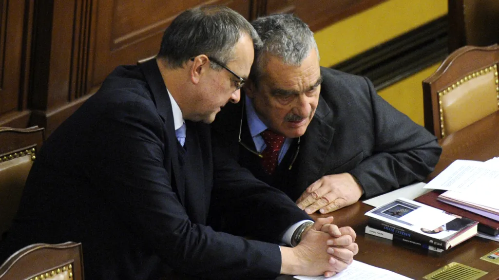 Miroslav Kalousek a Karel Schwarzenberg