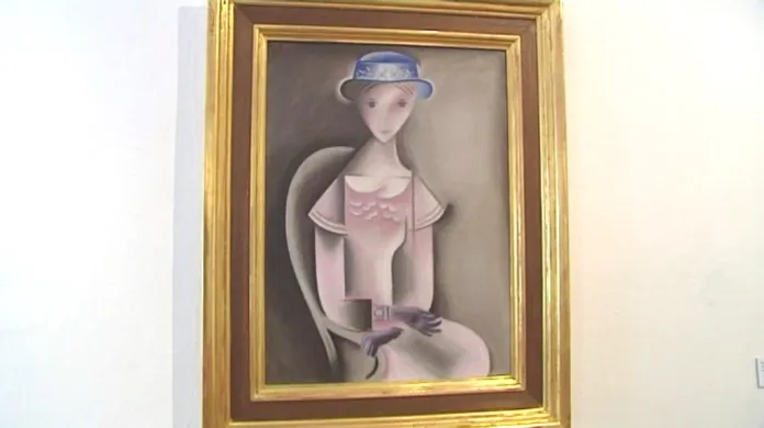 Dívka v růžových šatech od Josefa Čapka