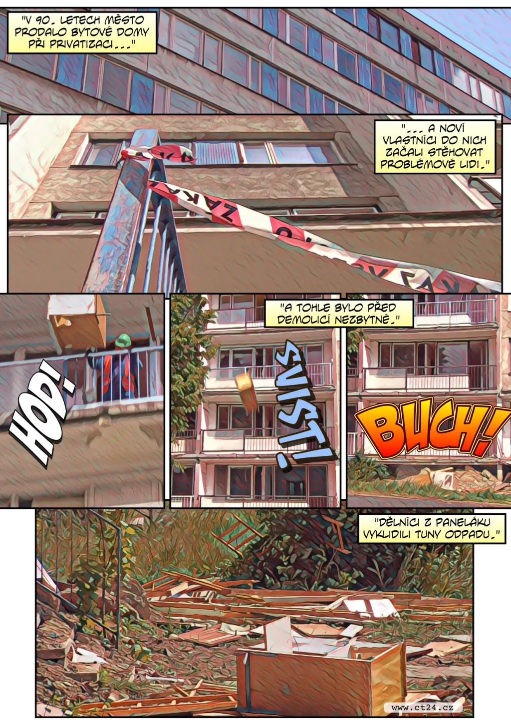 Demolice vybydlených paneláků