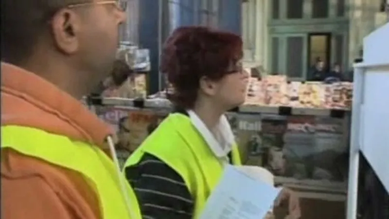 Stávkující železničáři