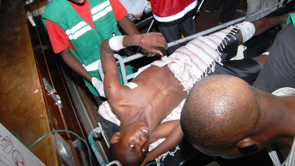 Zraněný po útoku v Keni
