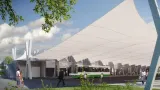 Návrh střechy dopravního terminálu