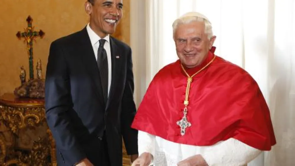 Barack Obama a Benedikt XVI.