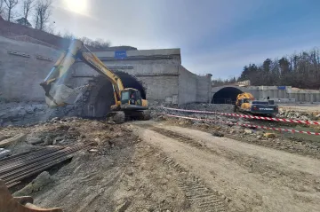 Ražbu tunelu Homole zpožďují komplikace s podložím