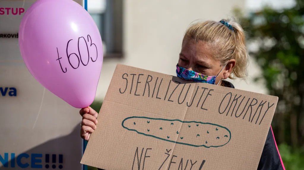 V Ostravě protestovaly protiprávně sterilizované ženy