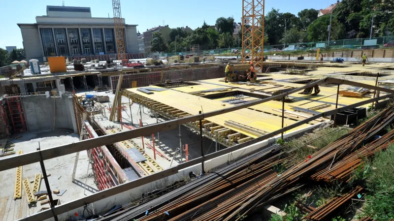 Výstavba podzemního parkoviště