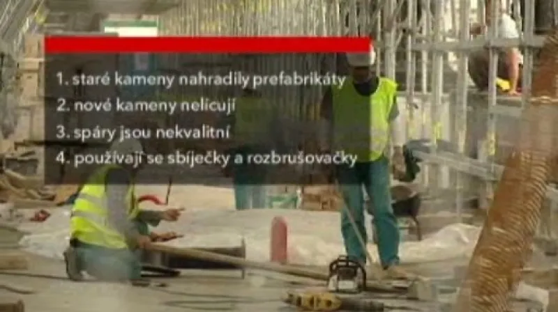 Výtky k opravě Karlova mostu