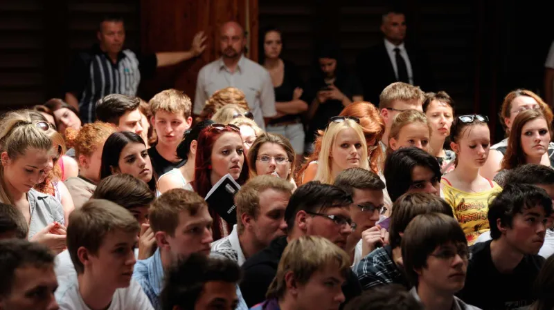 Prezident Miloš Zeman debatoval na Liberecku se studenty