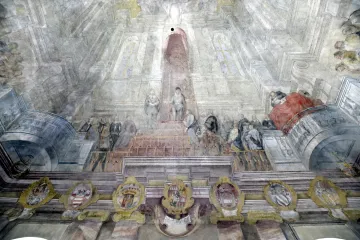 Restaurátoři obnovili neznámou fresku na brněnské Nové radnici. Poškodil ji provoz vývařovny