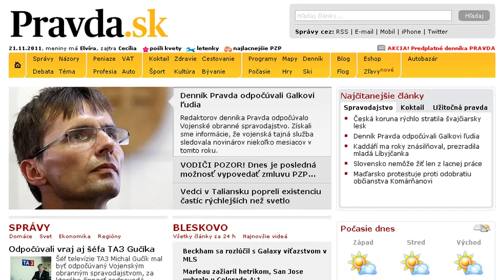 Deník Pravda o odposleších