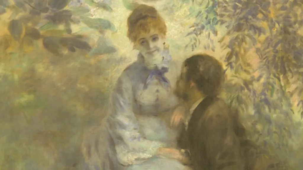 Pierre-Auguste Renoir / Milenci (detail)