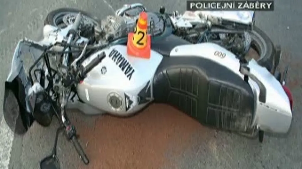 Motorka po nehodě