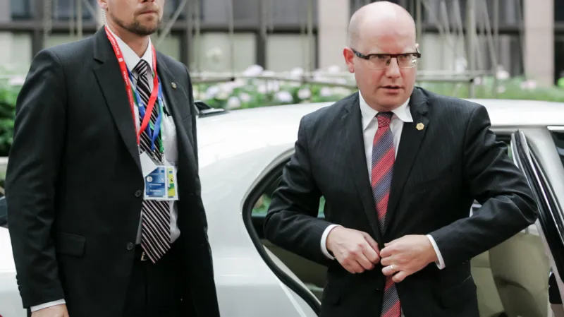 Bohuslav Sobotka na summitu EU