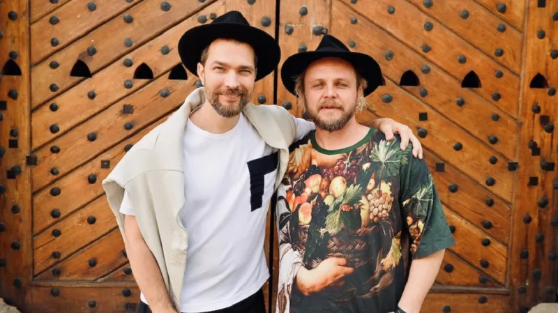 Principálové českého nového cirkusu Petr Horníček a Rostislav Novák ml.