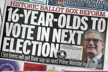 Britská vláda chce dát právo volit lidem od šestnácti let