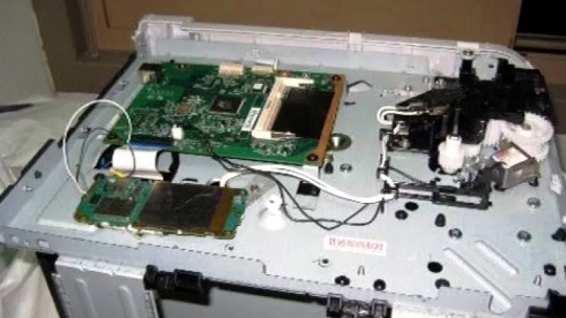 Tiskárna, v níž byla ukryta výbušnina