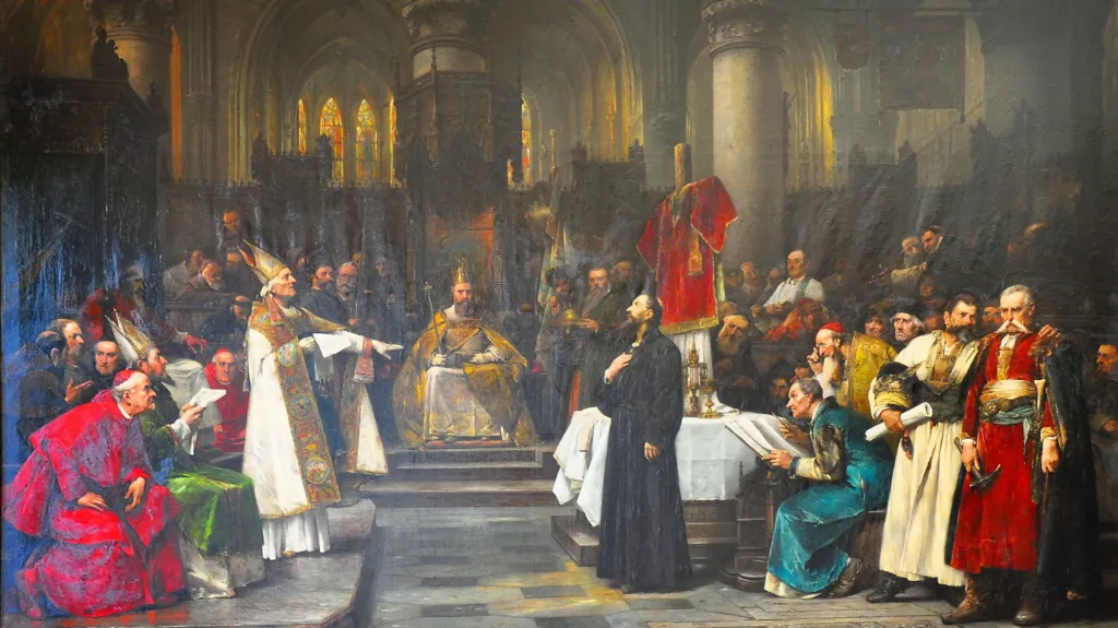 Václav Brožík – Mistr Jan Hus před koncilem kostnickým