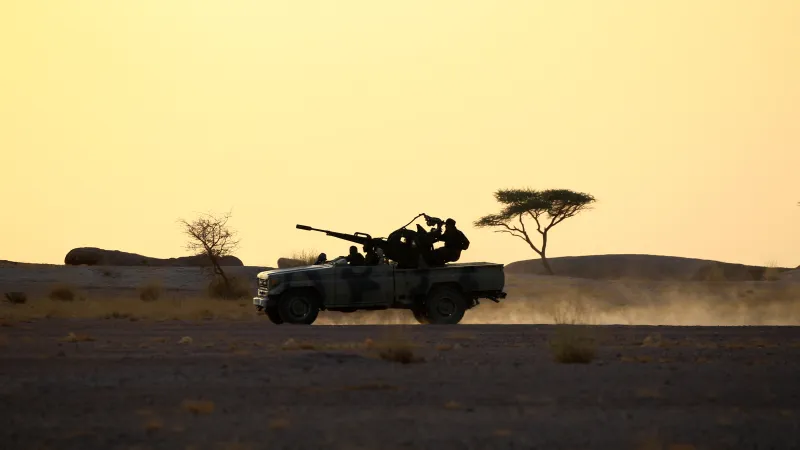 Jeden z bojovníků Fronty Polisario