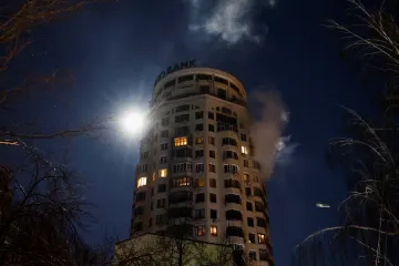 Ruské síly v noci útočily na Kyjev a další ukrajinská města