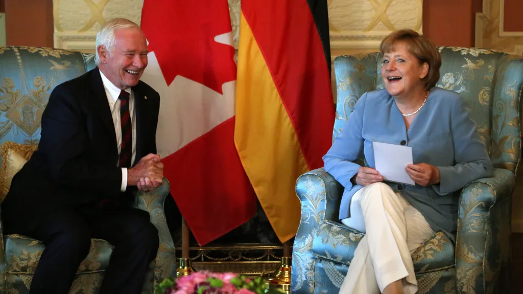 Angela Merkelová v Kanadě