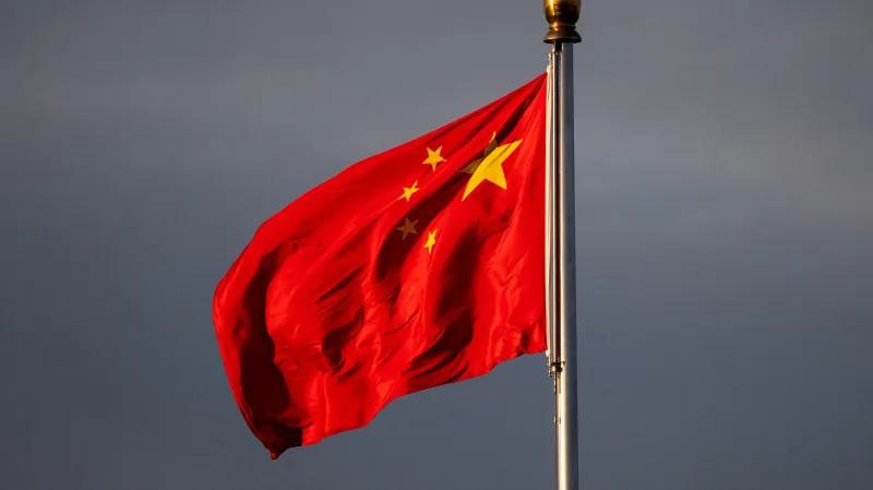 Čínská vlajka, ilustrační foto