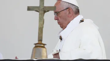 Papež František při mši ve Fátimě