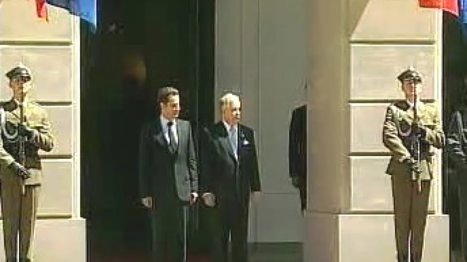 Nicolas Sarkozy a Lech Kaczyński