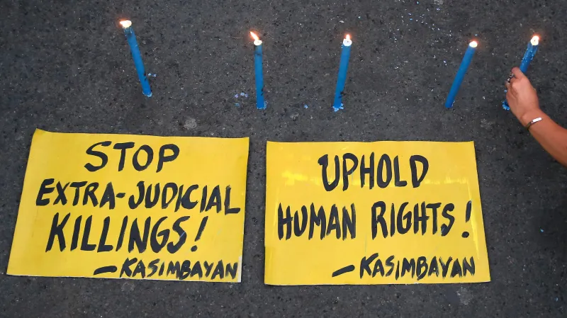 Protesty na Filipínách proti tamním mimosoudním popravám