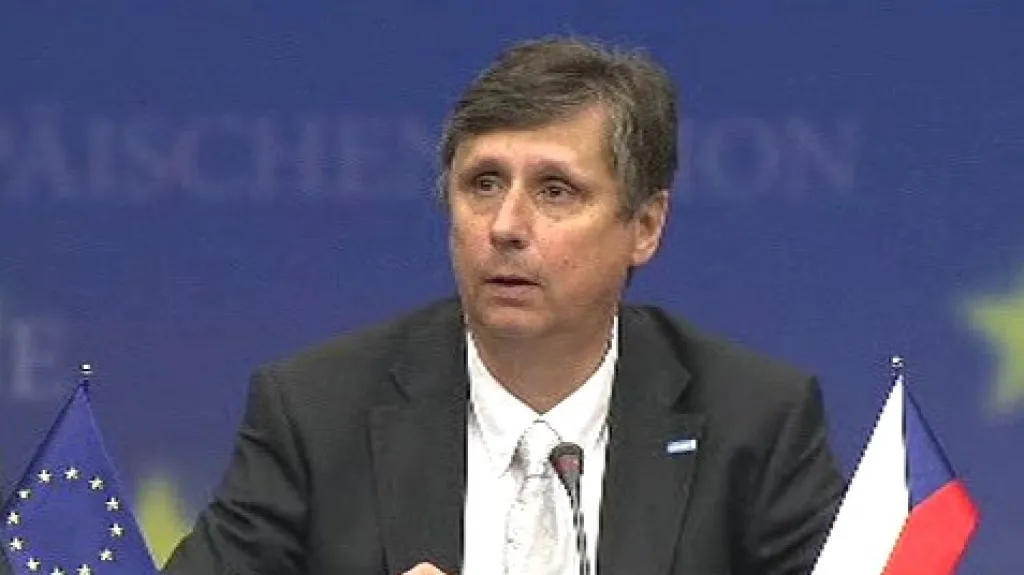 Jan Fischer na summitu EU