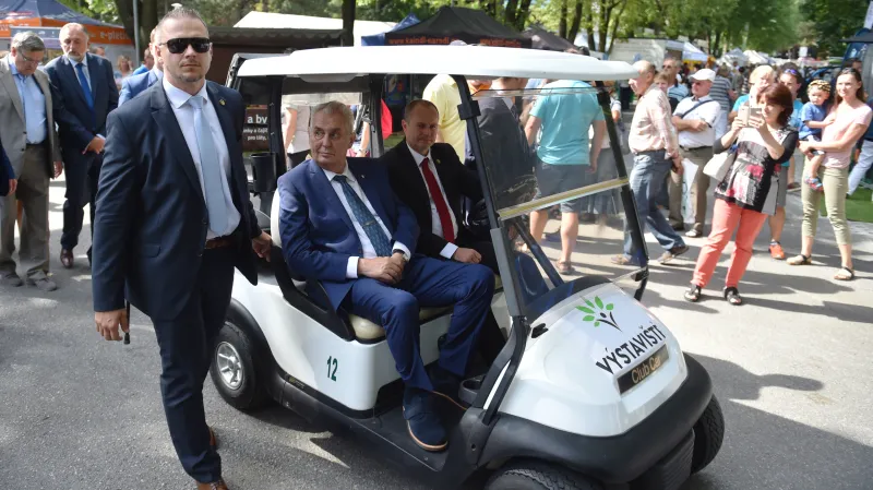 Miloš Zeman na agrosalonu Země živitelka