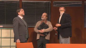 Inscenace Vyrozumění ve Vršovickém divadle Mana