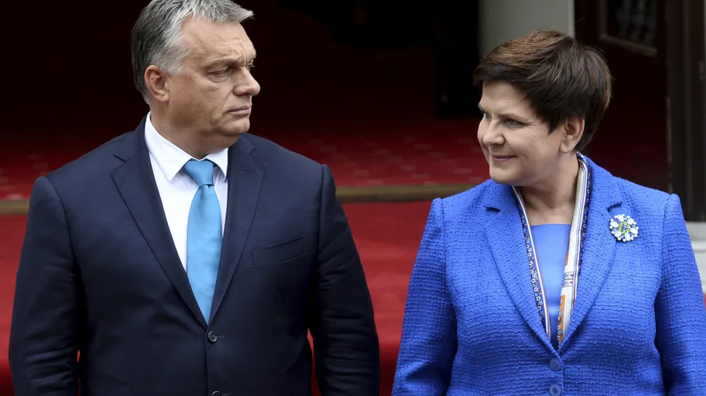 Viktor Orbán s Beatou Szydlovou