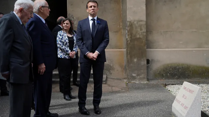 Francouzský prezident Emmanuel Macron uctil památku židovských obětí v Lyonu