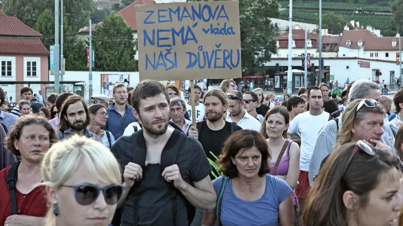 Demonstrace proti vládě