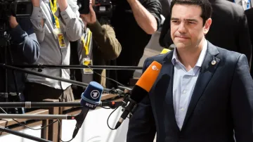 Alexis Tsipras na summitu v Bruselu