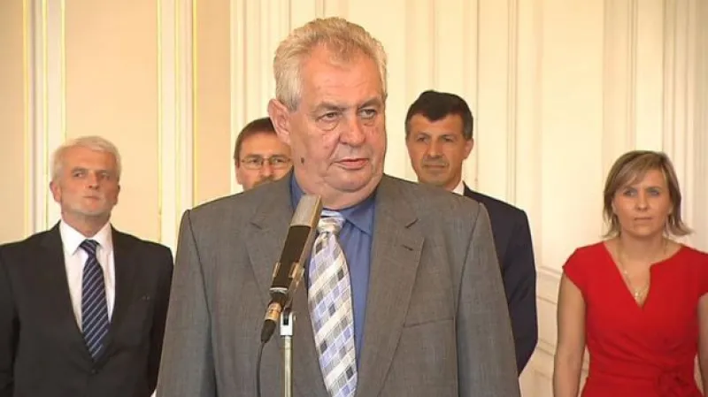 Jednání prezidenta Miloše Zemana se Svazem měst a obcí