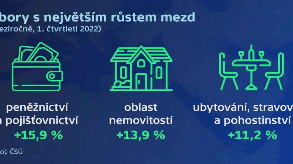 Obory s největším růstem mezd
