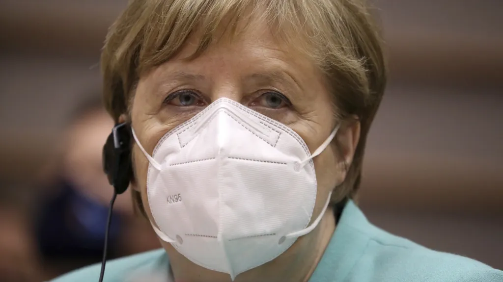 Německá kancléřka Angela Merkelová v Evropském parlamentu