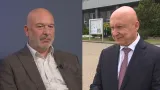 Generální ředitel ČEZu Daniel Beneš a výkonný ředitel Svazu energetiky ČR Josef Kotrba