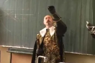 Albrecht z Valdštejna na kontrole gymnázia