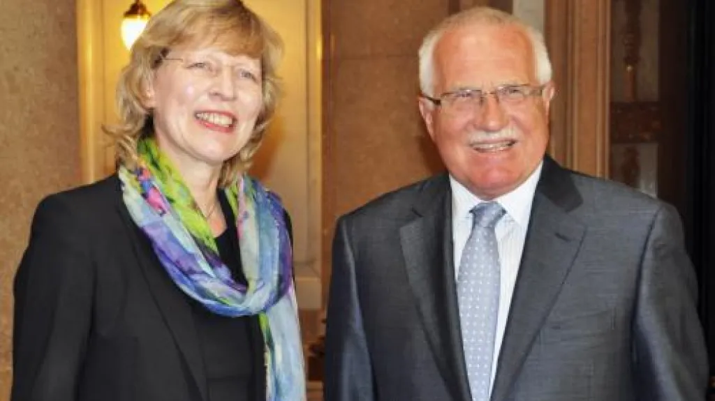 Václav Klaus a Dorothee Stapelfeldtová