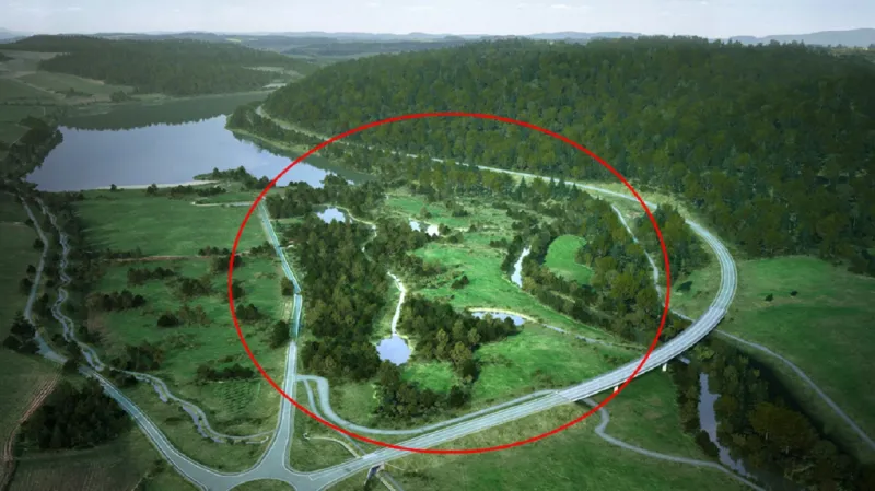 Přehrada Nové Heřminovy. Vizualizace rozlivové delty